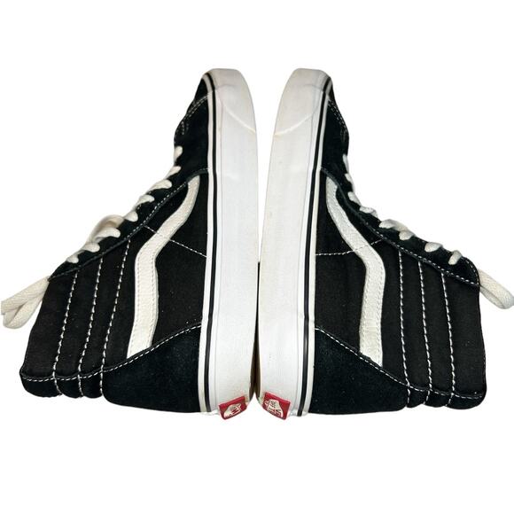 VANS Off the Wall Hi-Tops in Black Suede w/White Detail Men's Size 5.5 Womens 7 - Picture 5 of 8